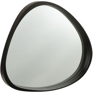 Miroir Mural Noir Bois 77x6,8x71cm