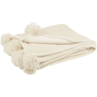 Plaid Beige Polyester 176x128x1cm