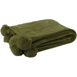 Plaid Vert Polyester 173x126x1cm