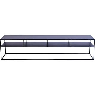 Meuble TV Métal Noir 200x45x45cm
