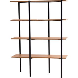 Etagère Métal Bois Clair 110x40x150cm