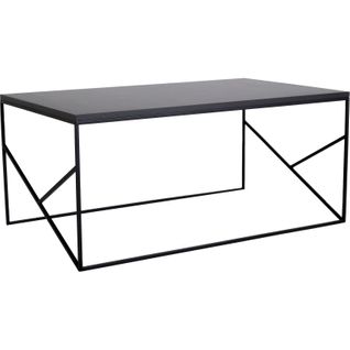 Table Basse Métal Noir 100x60x45cm