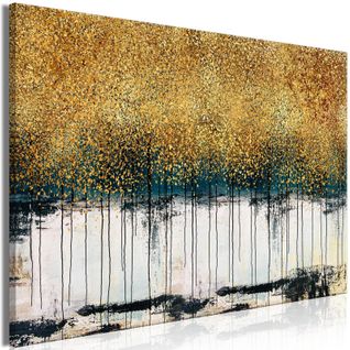 Tableau Nature Dorée Large 120 X 80 Cm Jaune