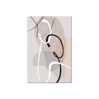 Tableau Love Configuration Vertical 40 X 60 Cm Beige