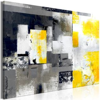 Tableau Sun Mine Wide 90 X 60 Cm Gris