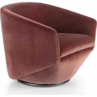 Fauteuil Tissu Rose 78x78x70cm