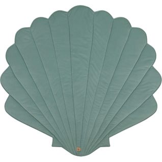 Tapis De Sol Molletonné Bébé Coquillage Vert 115x110x3cm