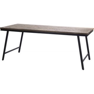 Console Chevron Bazar Bizar Élégance Bois Fer