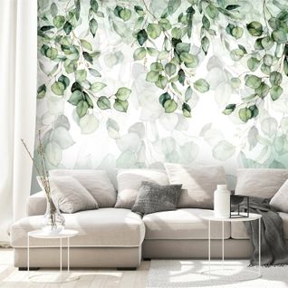 Papier Peint Légèreté Des Feuilles 300 X 210 Cm Vert