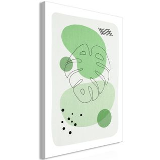 Tableau Green Esthétique De Monstera Partie 1 40 X 60 Cm Vert