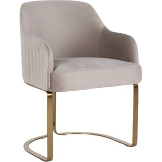 Fauteuil Velvet Khaki Élégante Et Confortable