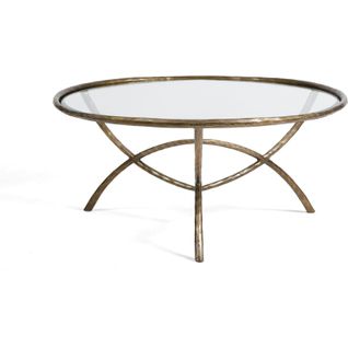 Table Salon Élégance Dorée Verre Design Unique