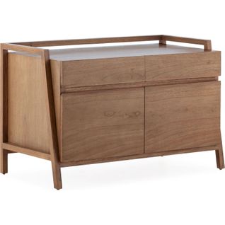 Buffet Élégant En Cèdre Naturel Pour Intérieur Chic