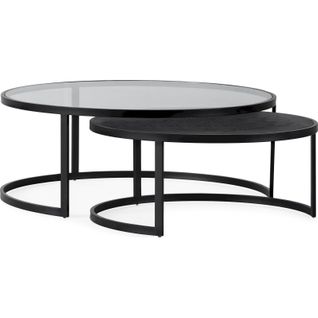 Table Basse Design En Verre Trempé Et Chêne