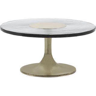 Table Basse Élégante Et Moderne Transparent/doré