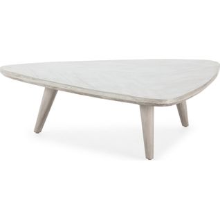 Table Basse Bois De Cèdre Élégance Gris Voilé