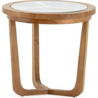 Table D'appoint Élégante En Bois Naturel