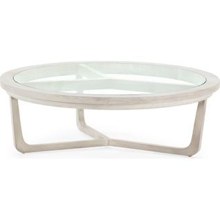 Table Basse Élégante Gris Voilé En Cèdre