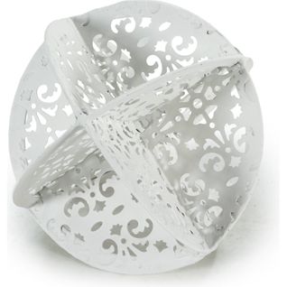 Figure Décorative Charmante En Métal Blanc