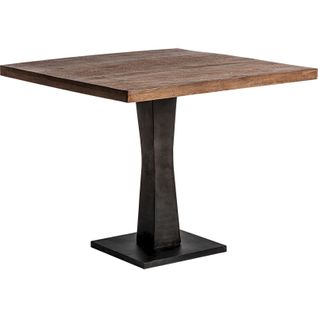 Table Bugle Élégant En Bois Exotique Et Fer