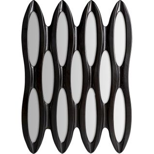 Miroir Contemporain Riley En Bois Noir