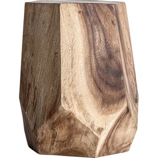 Table D'appoint Ethnique En Bois Suar Marron