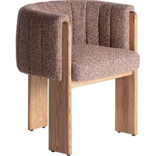 Fauteuil Cluny Style Art Déco En Polyester Et Bois