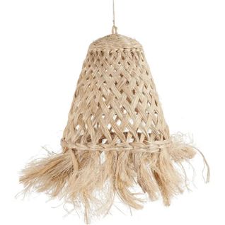 Abat-jour Méduse Abaca Naturelle Bazar Bizar