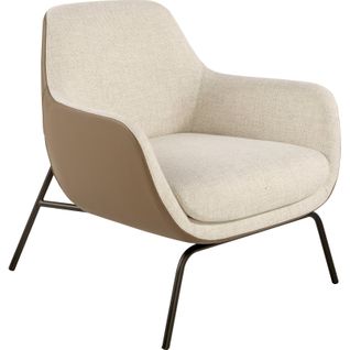 Fauteuil Design Crème Et Marron Angel Cerda