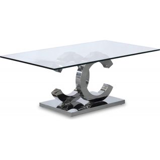 Table Basse Élégance Moderne En Verre Pour Salon