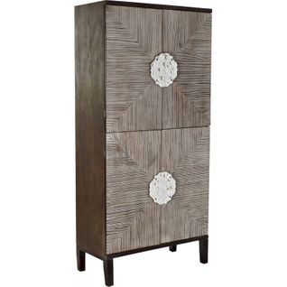 Armoire Rustique Épurée Effet Vieilli Unique