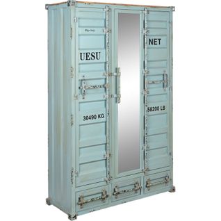 Armoire Turquoise Élégante Pour Rangement Industriel