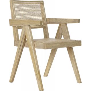 Chaise Cuisine Style Élégant En Rotin Naturel Et Durable