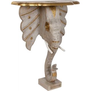 Console Éléphant Gris Or Pour Une Entrée Chic