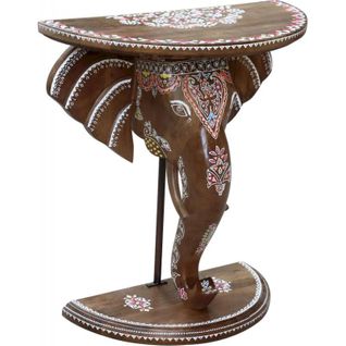 Console Éléphant Multicolore Pour Entrée Stylée