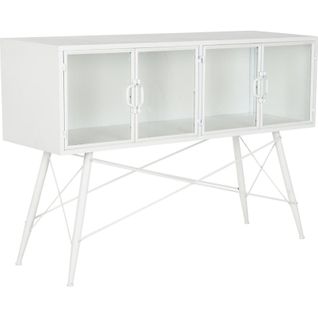 Console Élégante En Verre Et Métal Pour Intérieur Chic