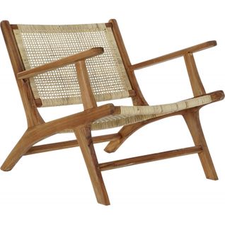 Fauteuil Élégance Naturelle En Teck Et Rotin Confort Optimal