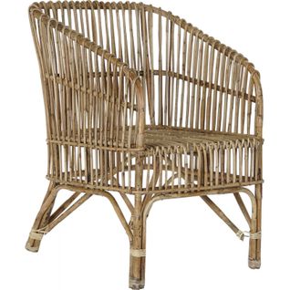 Fauteuil Élégant Rotin Naturel Pour Salon Cosy