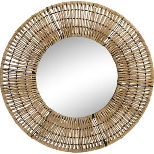Miroir En Rotin Brun Pour Une Déco Naturelle Et Chic