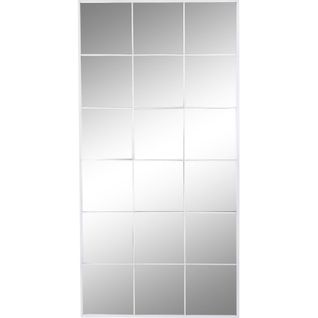 Miroir Mural Blanc Effet Ouverture Lumineuse