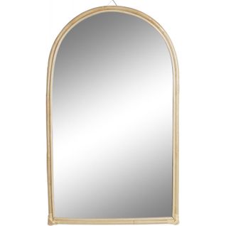 Miroir En Bambou Pour Élégance Naturelle Et Sobre