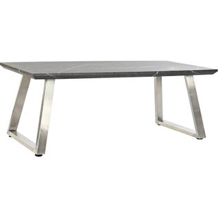 Table Basse Bois Et Acier Noir Pour Salon Chic