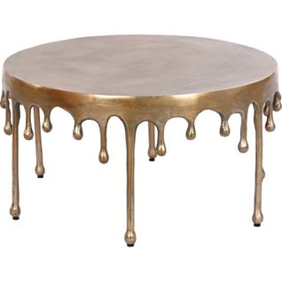 Table Basse Élégance Dorée Pour Salon Chic Et Moderne