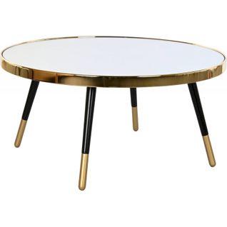 Table Basse Élégance Moderne En Acier Doré