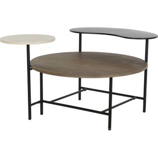 Table Basse Élégance Marbre Et Métal Pour Salon Chic