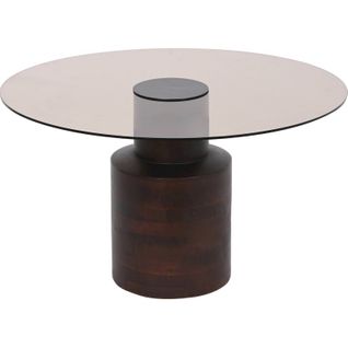 Table Basse Élégance Verre Et Bois Mango Pour Salon