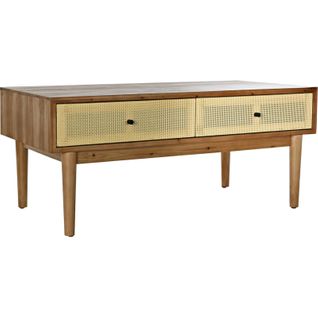 Table Basse Rotin Marron Élégance Intemporelle