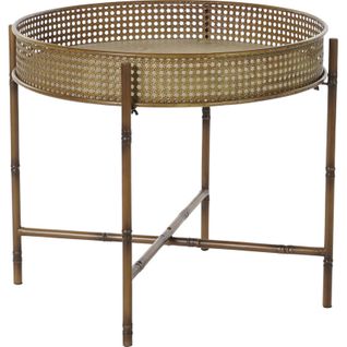 Table Basse Métallique Élégante Pour Salon Sophistiqué