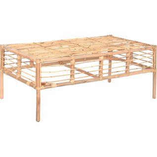 Table Basse Rotin Naturel Élégance Pour Salon Cosy