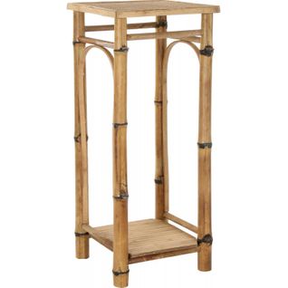 Table D'appoint Rotin Style Épuré Avec Rangement